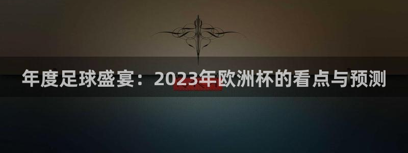 26世界杯：年度足球盛宴：2023年欧洲杯的看点与预测